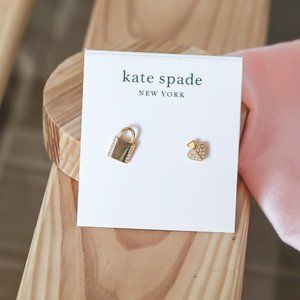 SOLD NWT Kate Spade Asymmetrical Gold Stud Earrings